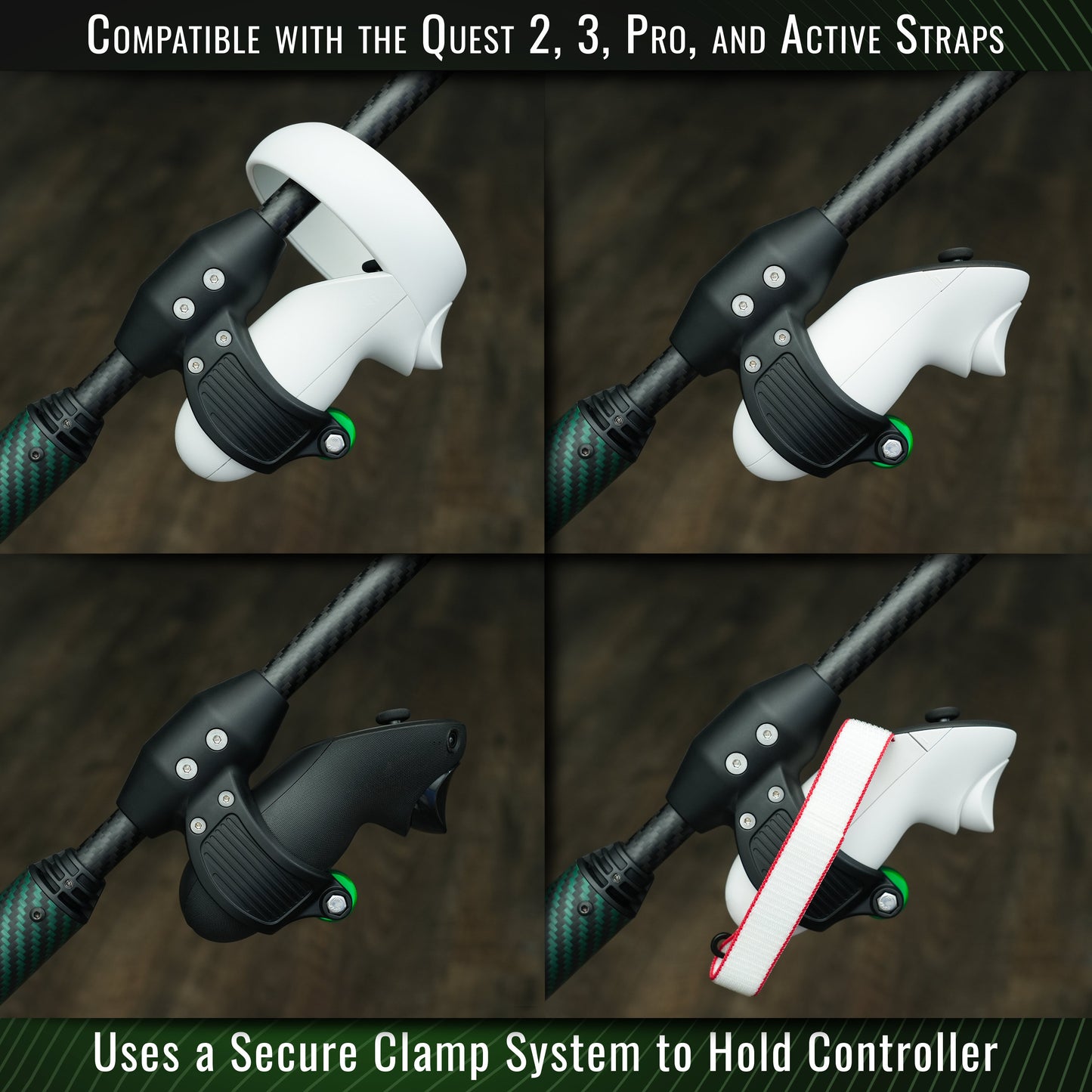 DriVR Elite - Adjustable VR Weighted Golf Club Handle Accessory - Compatible with Quest 2, 3/3s, and Pro